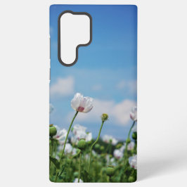 Bloeiend Papaver somneferum maanzaad bloemen. Samsung Galaxy S22 Ultraケース