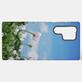 Bloeiend Papaver somneferum maanzaad bloemen. Samsung Galaxyケース (裏面横)