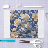 Bloemen in vaas decoupage tissue papier 薄葉紙 (クラフト)