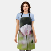 Bloemen veld met close up bloeiende lila bloem. エプロン (着用した状態)