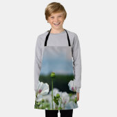 Bloemen veld, Papaver somneferum maanzaad bloem. エプロン (着用した状態)