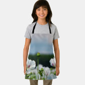 Bloemen veld, Papaver somneferum maanzaad bloem. エプロン (インサイチュ)