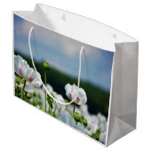 Bloemen veld, Papaver somneferum maanzaad bloem. ラージペーパーバッグ (裏面アングル)