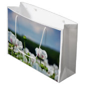 Bloemen veld, Papaver somneferum maanzaad bloem. ラージペーパーバッグ (正面アングル)