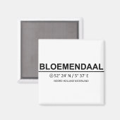 Bloemendaal Coordinaten - Bloemendaal Coordinates マグネット (正面/裏面)