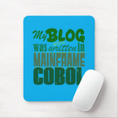 Blog Was Coded in COBOL – Retro Mainframe Develope マウスパッド (マウス)