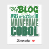 Blog Was Coded in COBOL –Retro Mainframe Developer シール (シート)