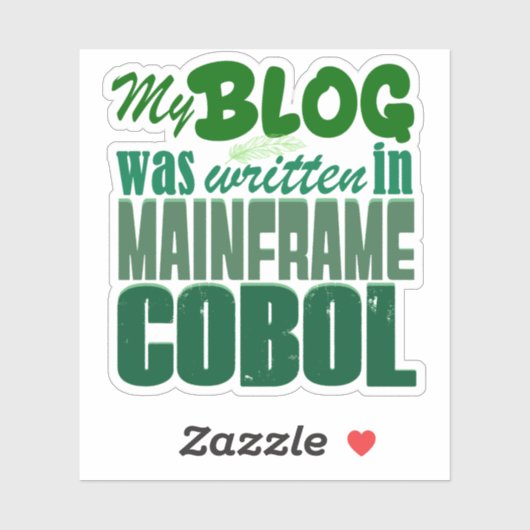 Blog Was Coded in COBOL –Retro Mainframe Developer シール (シート)