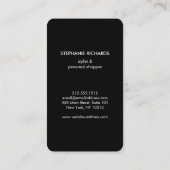 Bloggerモダン Girl Boutique, Stylist 名刺 (裏面)