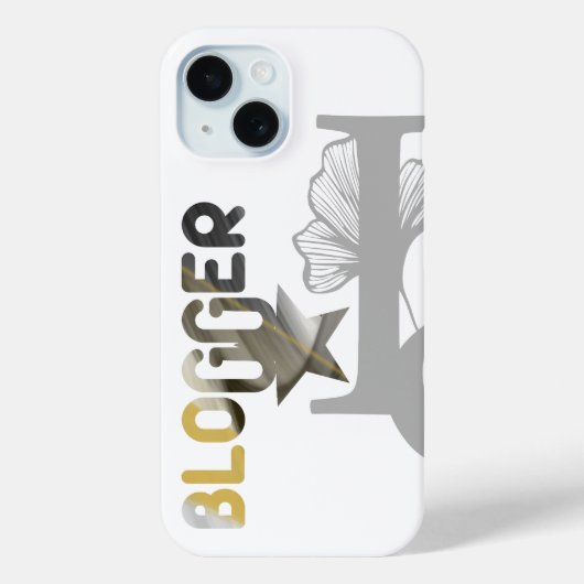 BLOGGER iPhoneケーストレンド抽象芸術白黒 Case-Mate iPhoneケース (裏面)