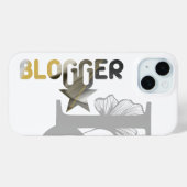 BLOGGER iPhoneケーストレンド抽象芸術白黒 Case-Mate iPhoneケース (裏面 (横))