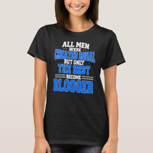 Blogger Men Writer Blog Content Creator Blogmaster Tシャツ