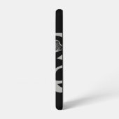 BLOGGER Samsungケーストレンド抽象芸術白黒 Samsung Galaxyケース (左側面)