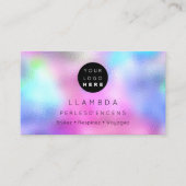 Blogger Social Media金ゴールドロゴホログラフ 名刺 (正面)