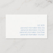 Blogger, Social Media,  Me Business Card 名刺 (裏面)
