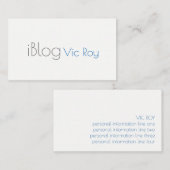 Blogger, Social Media,  Me Business Card 名刺 (正面/裏面)