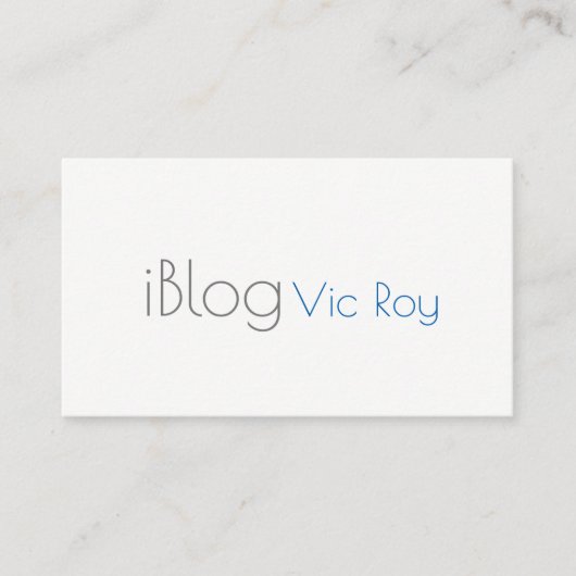 Blogger, Social Media,  Me Business Card 名刺 (正面)