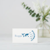 Blogger, Social Media, Me Business Card 名刺 (スタンド正面)
