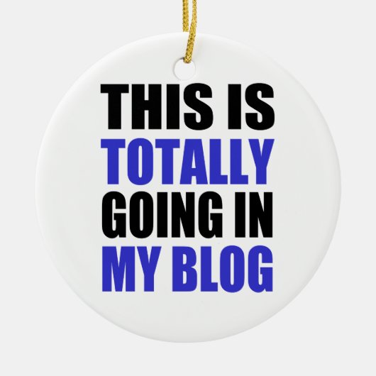 Blogging セラミックオーナメント (正面)