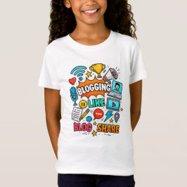 Blogging Graphic T-Shirt – Fun & Playful Design Tシャツ