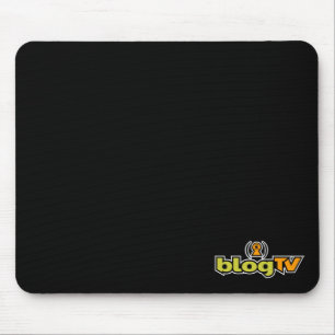BlogTVのマウスパッド(黒) マウスパッド