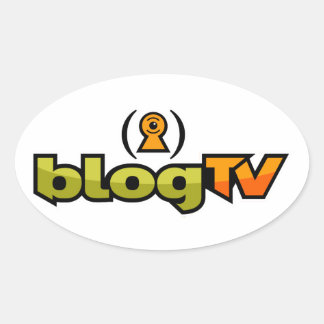 blogTVオーバルステッカー 楕円形シール