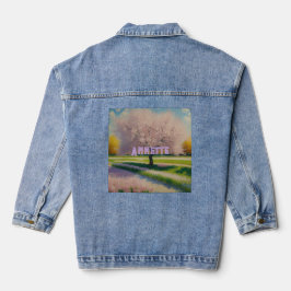 Bloms Annette AI Art Pink Bloms Denim Jacket デニムジャケット