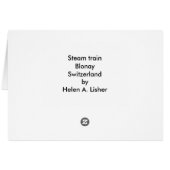 Blonayの蒸気の列車 (裏面横)