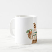 Blond Girl Eat Veggies Carrots コーヒーマグカップ (正面左)