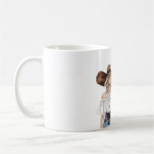 Blond Howdy Cowgirl Hat Star Necklace コーヒーマグカップ (左)