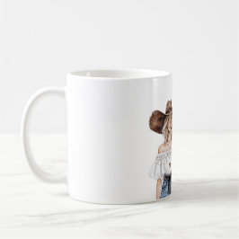 Blond Howdy Cowgirl Hat Star Necklace コーヒーマグカップ