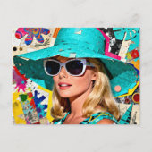 Blond in a Blue Hat ポストカード (正面)