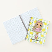 Blond Little Girl with Lemons Notebook ノートブック (内部)