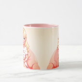 Blonde Beauty Ceramic Mug - Vibrant Yellow Hair マグカップ (中央)