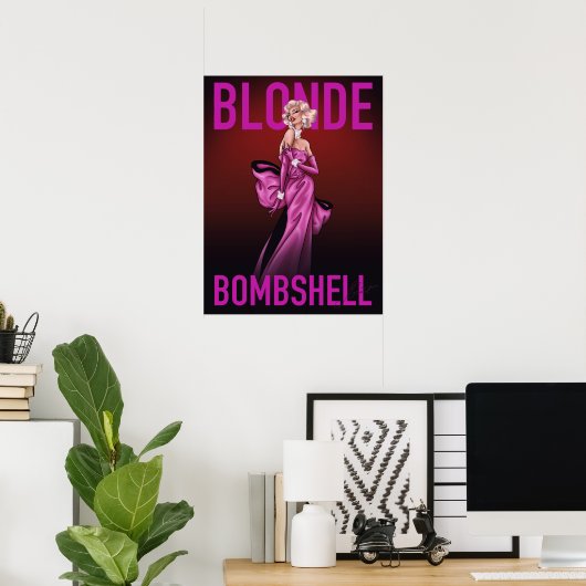 Blonde Bombshell Poster ポスター (ホームオフィス)