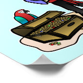 Blonde Girl Pirate ポスター (角)