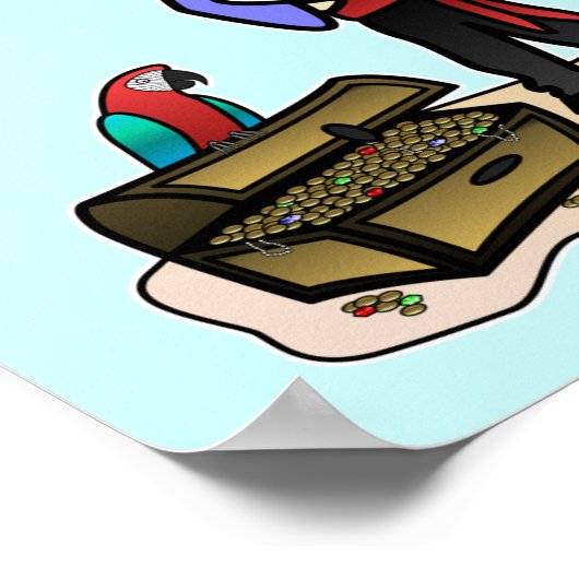 Blonde Girl Pirate ポスター (角)