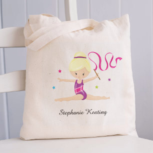 Blonde Gymnast Personalized トートバッグ