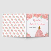 Blonde Hair Princess Pink Sweet 16 Guest Book ゲストブック (全面)
