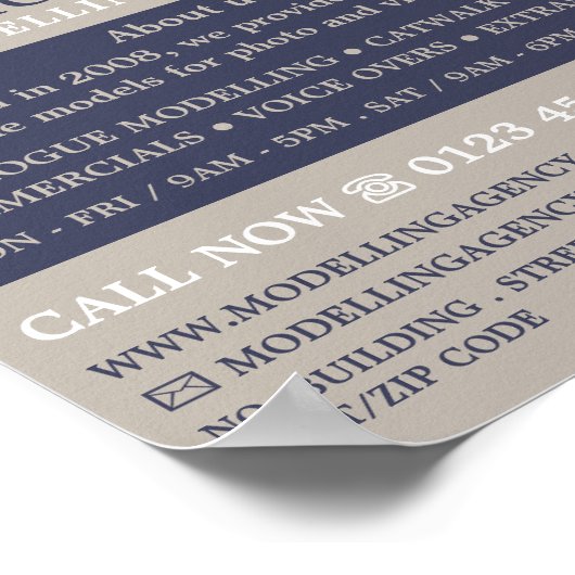 Blonde Model、Modeling Agency、Model Agent ポスター (角)