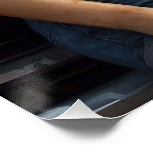 Blonde Pinup Kunstwerk Oldtimer kunst ポスター (コーナー)