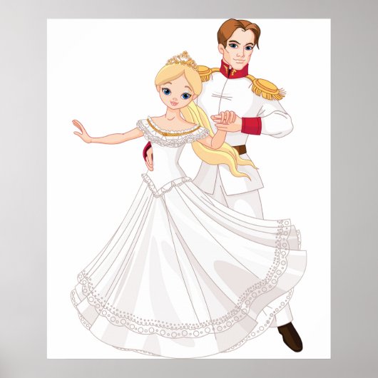Blonde Princess and Charming Prince Fairytale ポスター (正面)