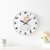 Blonde Princess and Charming Prince Fairytale ラージ壁時計 (ホーム)