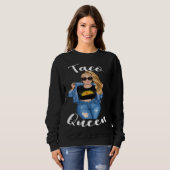 Blonde Taco Queen Cinco De Mayo 5  Womens Women スウェットシャツ (正面フル)