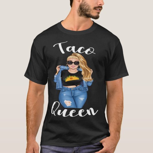 Blonde Taco Queen Cinco De Mayo 5  Womens Women Tシャツ (正面)