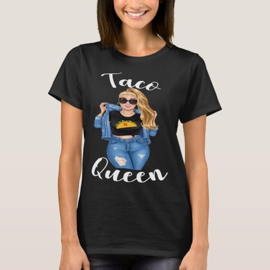 Blonde Taco Queen Cinco De Mayo 5 Womens Women Tシャツ (正面)
