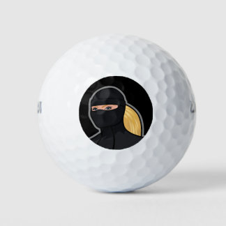 Blonde Woman Golf Balls ゴルフボール