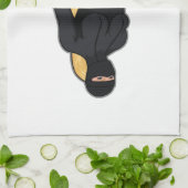 Blonde Woman Tea Towel キッチンタオル (折り畳み)