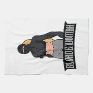 Blonde Woman Tea Towel キッチンタオル