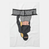 Blonde Woman Tea Towel キッチンタオル (縦)